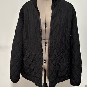 Black Quilted Jacket - Eddie Bauer